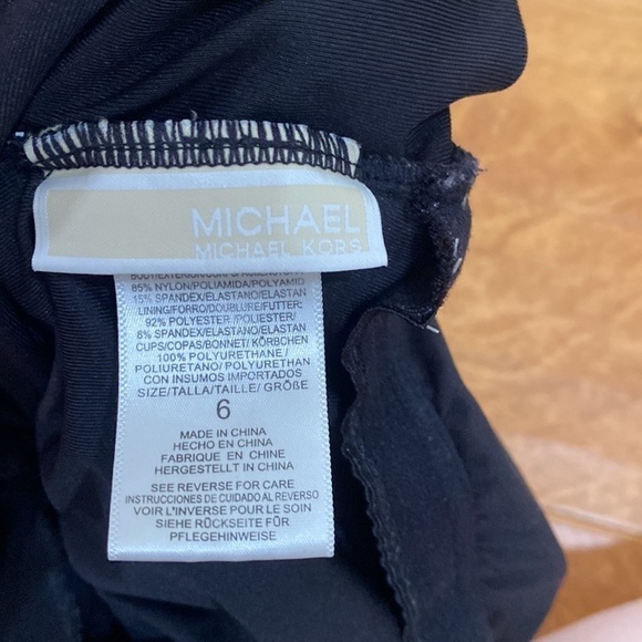 MICHAEL KORS Cruise crew black one piece bathing suit 6 - Picture 5 of 6